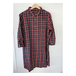 NWOT ZARA Tunic Button Down